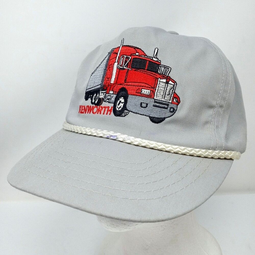 Vintage Kenworth Truck Company Adjustable Hat Cap Trucker Rope Big Rig Strapback